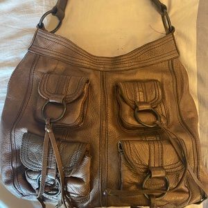 Banana Republic Brown Metallic Purse